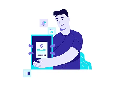 More control for your bills bills control illustration illustrator payment ui vector