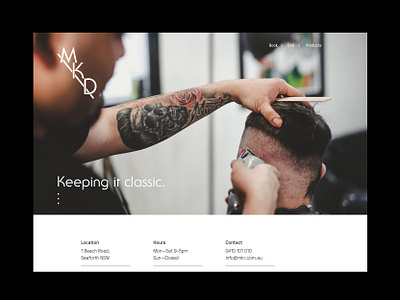 MKD branding logo minimal type typography ui ux web website