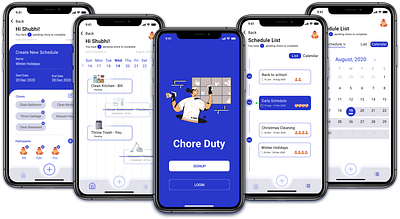 Chore Management App chores management app ui ux