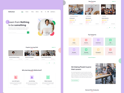 Courses website app courses design graphic product design ui ux web website