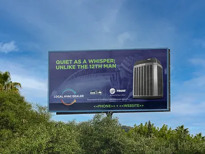 HVAC Distributor Campaign (2016) advertisement billboard campaign design graphic design mailer newsletter