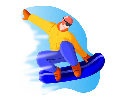 snowboarders illustration