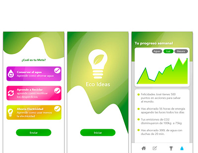 App Ecological app design digital graphic design green ui ux vector