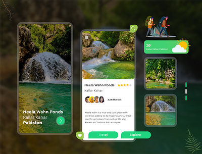 Travel Guide | Find Destinations App branding concept design illustration mobile app design mobile design mobileapp mobileappdesign pakistan typography ui uiux uiuxdesign ux vector