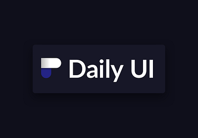 Daily ui 052 - Daily UI logo daily ui dark mode logo