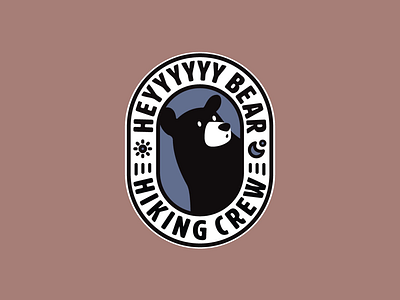 Hey Bear T Shirt Graphic bear hiking logo design shirt design