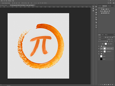 Logo exploration circle logo photoshop pi