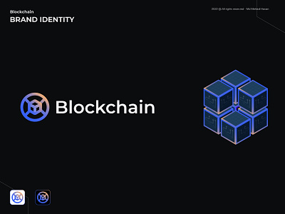 Blockchain Logo blockchain brand branding crypto cryptocurrency design ethereum icon identity logo logodesign logomark logotype minimal modern logo monogram nft symbol trading typography