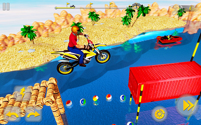 Bike Stunt Extreme Game Stunts Master 3D action game bike stunts game bikers game game art game graphic game graphics impossible bike track impossible track games racing render screenshot