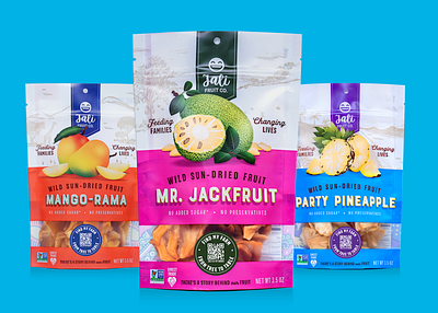 Jali Fruit Co. Packaging branding design dried fruit graphic design packaging women empowerment