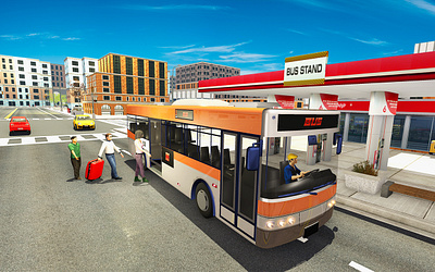 Smart Bus Driving Adventure action game bus driving bus parking bus simulator car game game art game graphic game graphics icon racing render screenshot