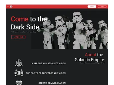 GAlactic Empire Login Page dailyui design galactic empire login page ui ux
