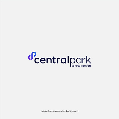 Central Park - Endless Comfort \ Logo Design azerbaijan branding cp letter logo design gradient gradient logo icon infinity infinity logo letter logo logo logo design minimalist modern typography vector