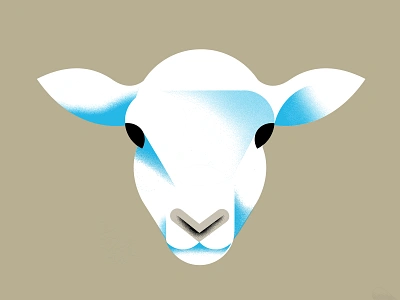 Bah—Ram—You. animal geometric grain lamb texture