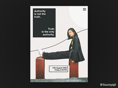 Authority - Poster Design design designfeed dribbble dribbble best shot element graphic graphic design graphicdesign layout layoutdesign minimal minimalist pirnt poster poster a day poster design posterdesign posters print design quote