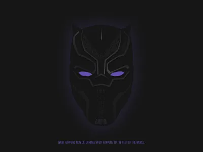 Black Panther black blackpanther chadwickboseman dribbble illustration king panther tchalla tribute vibranium wakanda