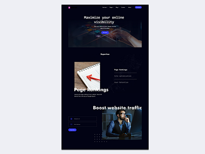 SEO Traffic : BOOST Website Traffic dark mode dark theme dark ui dashboard