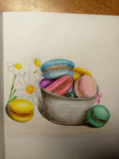 My favorite sweets - macaroons candy illustration macaroons painting sweets watercolour illustration watercolour painting watercolours