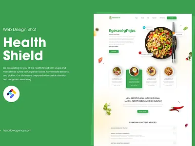 Health Shield Restaurant amazing websites animation websites beautiful web designs branding creative designs dynamic websites e commerce websites figma design healthy food website design restuarant websites trending web designs