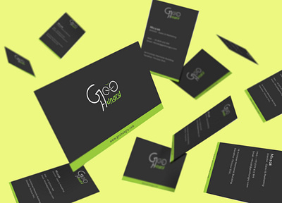 Business Card Mockup For GooHungry branding business business card iilustration