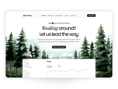 Woodling website design