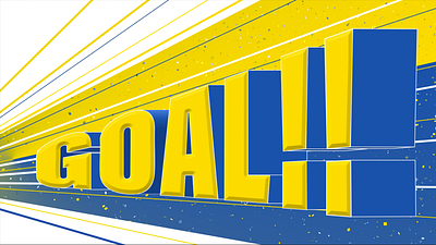 Romford Goal Alert animation design graphic design sports typography vector vivid