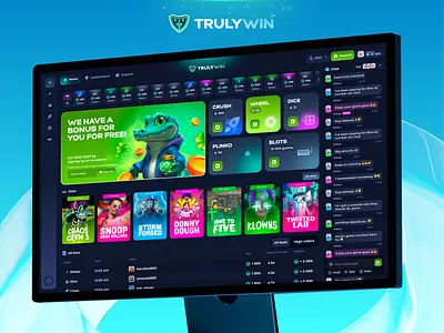 Truly Win bet betting dashboard casino casino development casino gaming casino home page casino website gambling gambling design game lobby game ui ux gaming platform igaming design live casino design poker probably fair slot sportsbook ui stake vip gambling