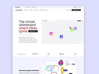 Website design for Lucidspark branding graphic design ui ux web