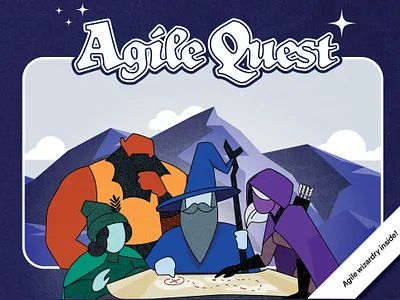 Fantasy themed ad campaign illustration