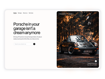 Porsche website design