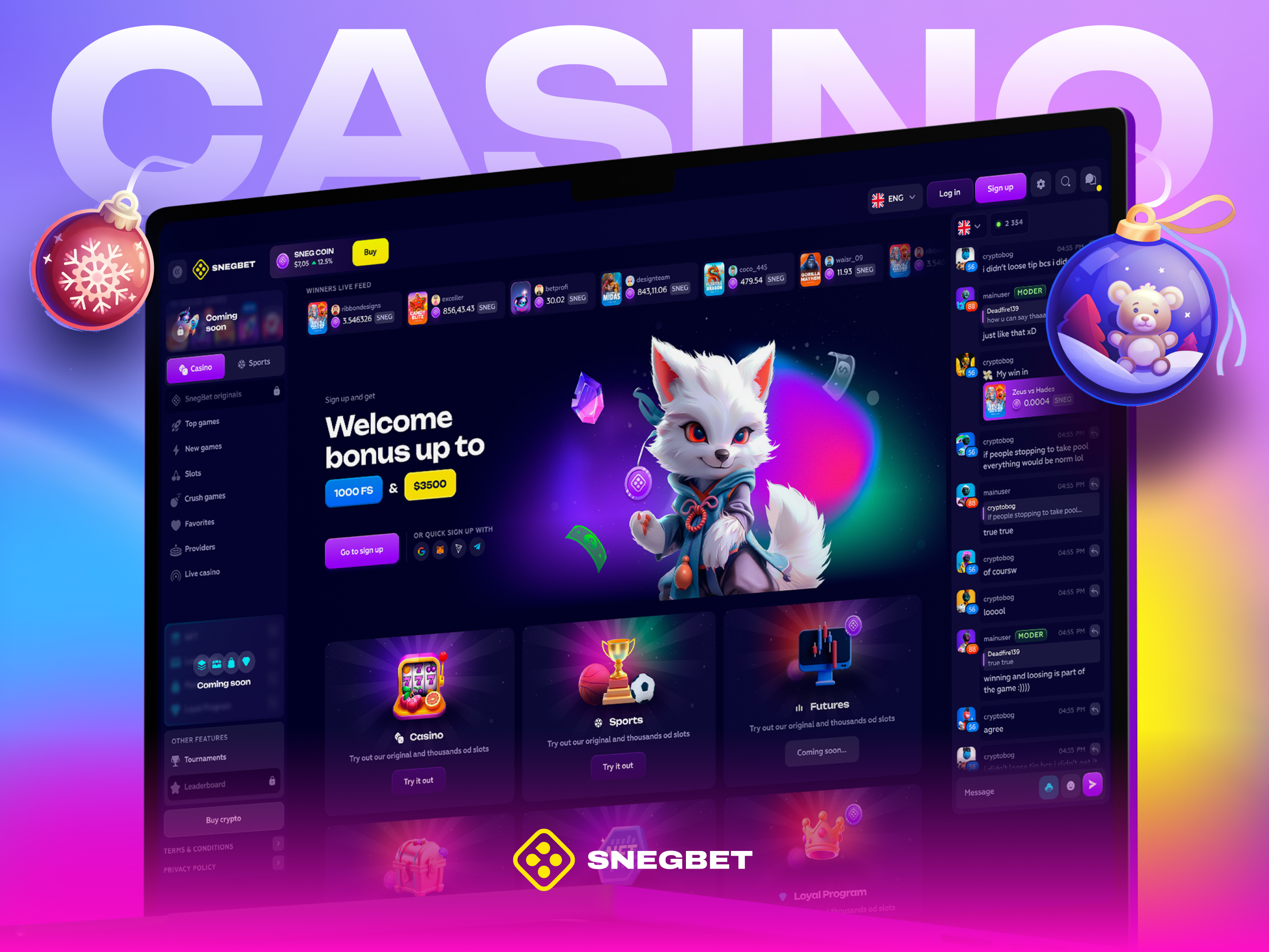 Example of Full Cycle Casino UI/UX Design