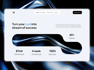 Flow Forge website design