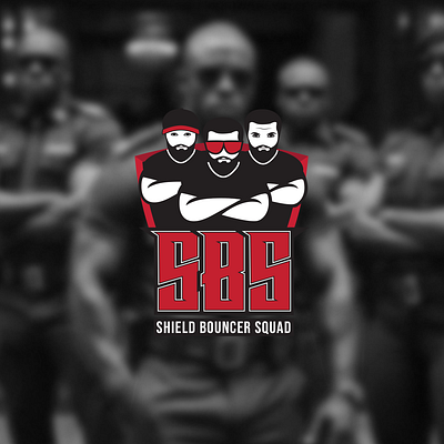 Shield Bouncer Squad bouncer logo branding branding design design system fitnees logo illustrator logo mascot logo visual identity