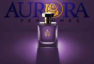 Aurora Perfumes branding graphic design logo