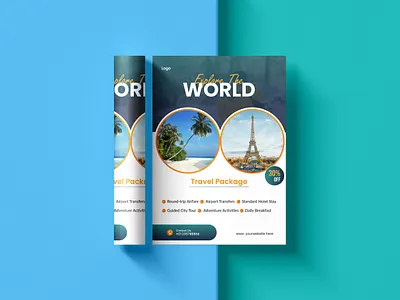 Travel Agency Flyer Design agency explore marketing outdoor tour travel travel idustry travel marketing visit world