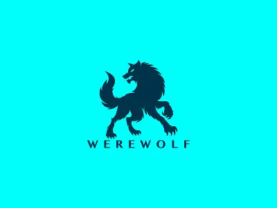 Werewolf Logo animal animals branding branding logo company design graphic design logo logo for sale minimal logo strength strong ui ux vector werewolf logo wild wolf wolf head wolf vector