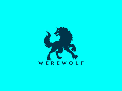 Werewolf Logo animal animals branding branding logo company design graphic design logo logo for sale minimal logo strength strong ui ux vector werewolf logo wild wolf wolf head wolf vector