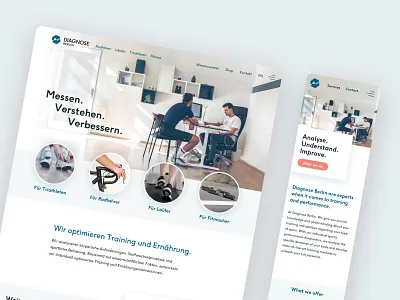 Diagnose Berlin - Responsive Website Design branding design front end graphic design responsive typography web design