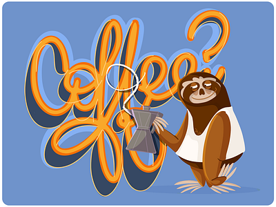 Coffee? artwork creative digitalart drawing flat illustration funny illustration kids kids art tales
