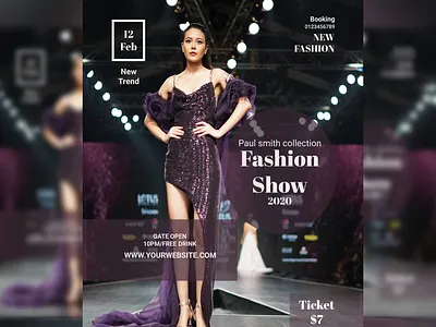 Fashion Show Flyer beauty beauty flyer blue boutique flyer camera catwalk classy clothing elegant fashion fashion flyer fashion show glamorous glamour handsome luxurious man mode model new collection