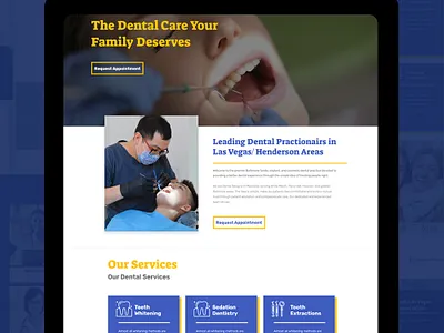 Dental Website Redesign dental website dentist