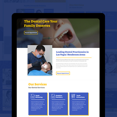 Dental Website Redesign dental website dentist