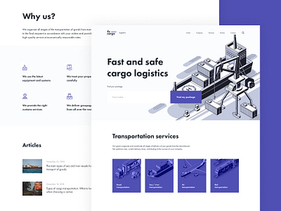 TLS Cargo cargo clean design logistic minimalist shipment ui web