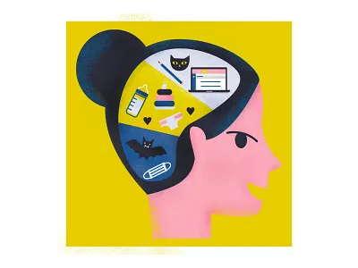 Brainpower diagram illustration