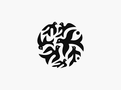 Barwinki ✻◍ animallogo belcdesign birds branding flatdesign logodesign logomark patrykbelc