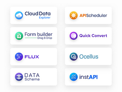 Branding for data products suite api branding data icon logo design logos products symbol technology