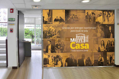 Inhouse campaign: Mi Casa (My home) brand design endomarketing graphic design logo ux