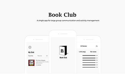 BookClub ux ui visual