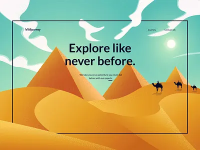 Pyramid clean colors illustation landing page minimal pyramid sand ui ux