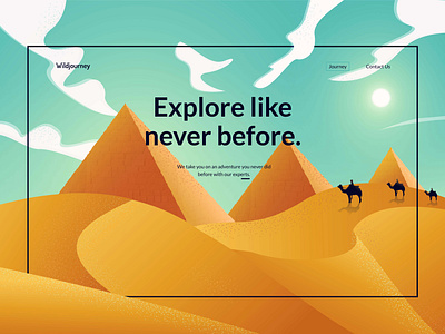 Pyramid clean colors illustation landing page minimal pyramid sand ui ux